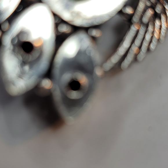 Sterling Silver Pendant with Green Carved Face and Red Garnet Accents - Picture 5 of 10